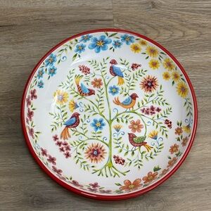 Bico Ceramic Bowls Bird & Flowers Pattern Three-Piece Set